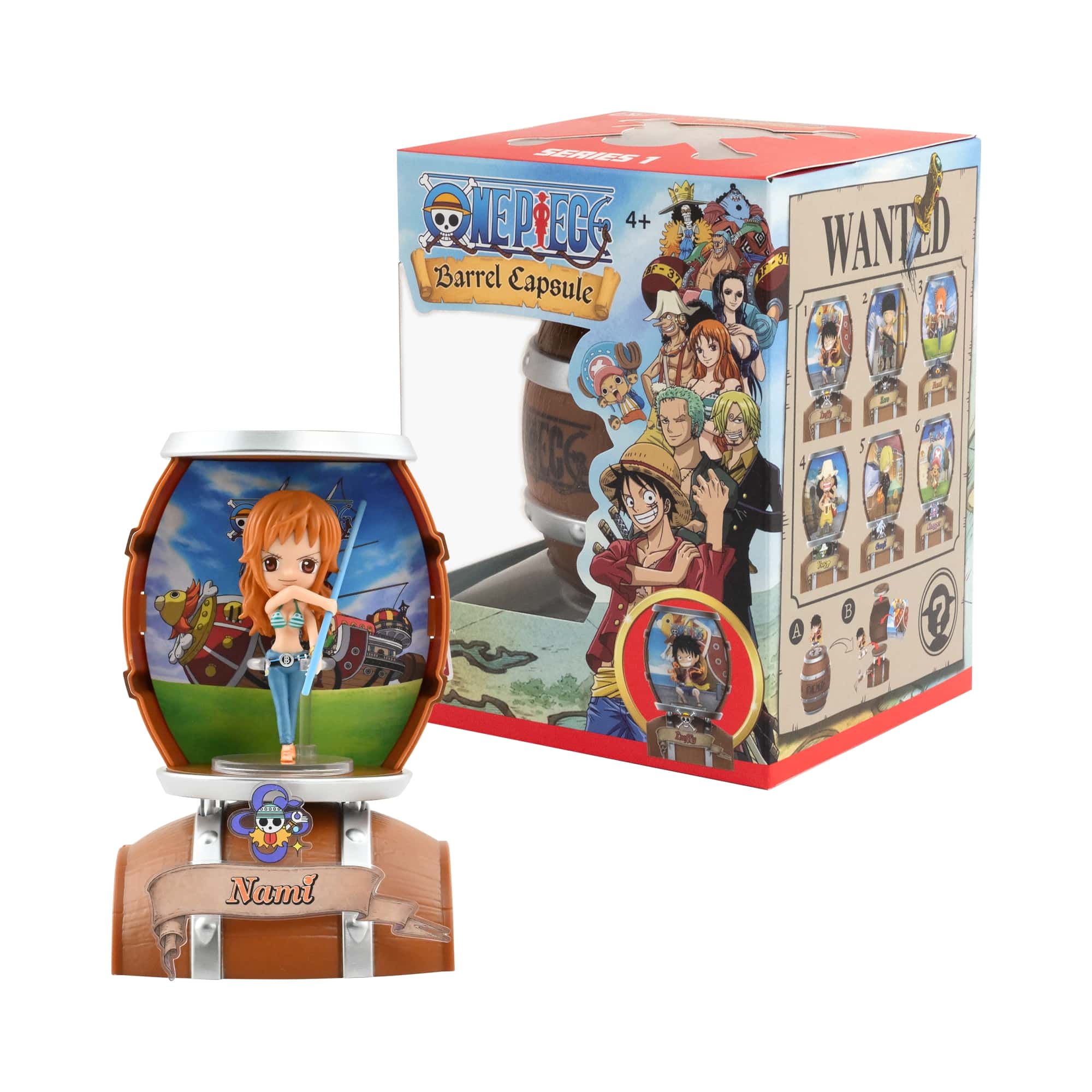 15329 - ONE PIECE - BARREL CAPSULE ASSORTED CTN - PDQ 6PZ - MINIFIGURE ...